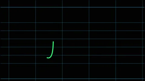 ECG Cycle In 4K Format. Jumping Green Heartbeat Pulse Line Stock Footage 219345872