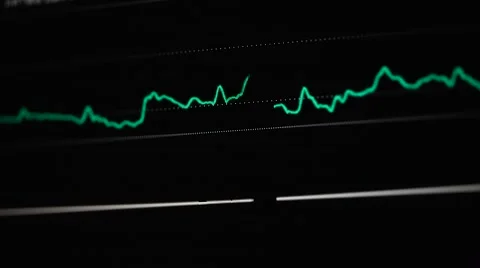 ECG heartbeat on black background Video stock 58257298