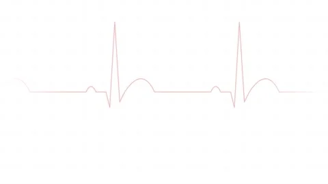ECG Heartbeat Pulse Line Scroll Cardiac Monitor Medical Animation Loop 4K 스톡 동영상 334529574
