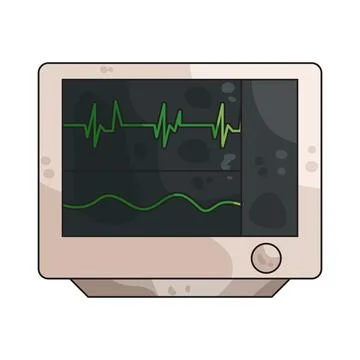 ECG illustration Stock Illustration