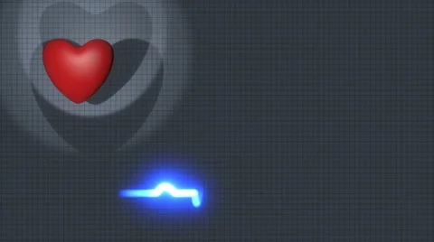 ECG trace Stock Footage 42408938