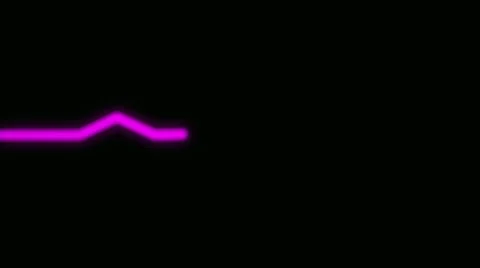 Ecg wave of the heart pulse on the ecg monitor in purple Stock-Footage 906770