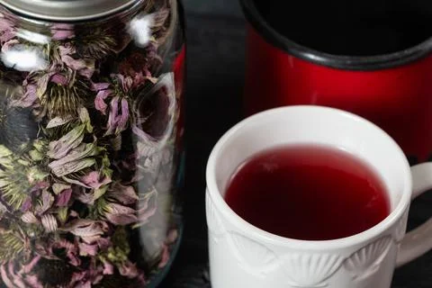 Echinacea Tea Stock Photos