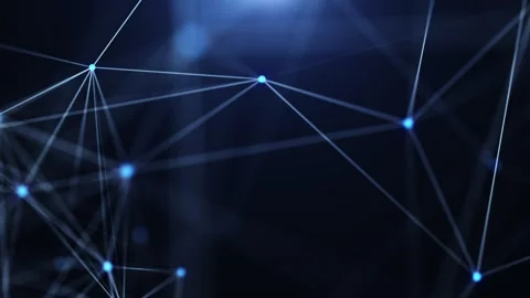 Echnology and Digital soft elegance dark blue loop background Stock Footage 274413441