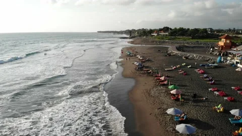 Echo Beach in Canggu, Bali Stock Footage 152865927