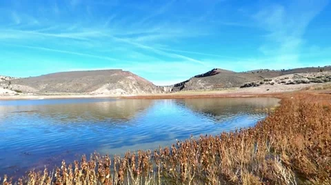 Echo Canyon High Desert Lake Video stock 47475004