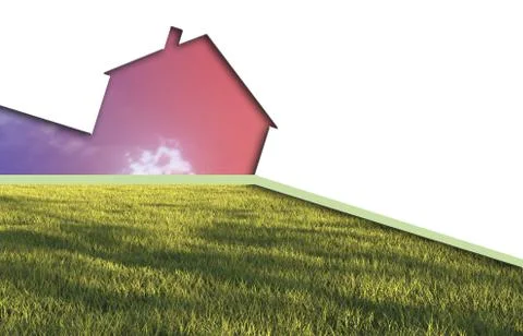 Echo house metaphor Stock Illustration