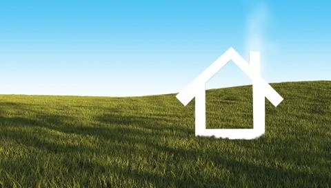 Echo house metaphor Stock Illustration
