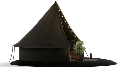 Echo house white background Stock Illustration