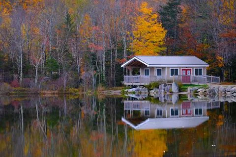 Echo Lake, NH Stock Photos