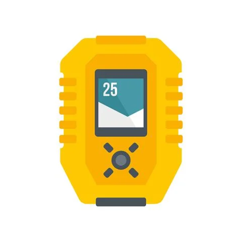 Echo sounder gadget icon flat isolated vector Illustrazione stock
