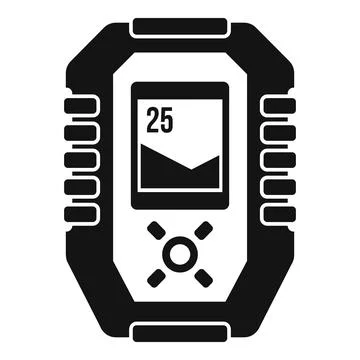 Echo sounder gadget icon, simple style Stock Illustration