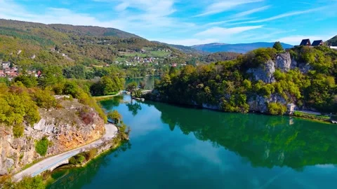 Echoes Of Light On Silent Lake Stock Footage 313669838