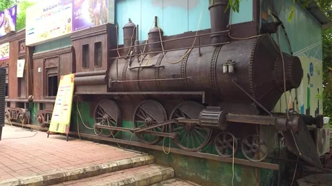 Echoes of the Rails: View of an Old Train in India Stock Footage 326289728