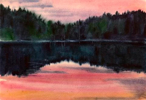 Echoes of silence Stock Illustration