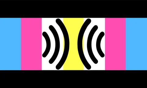 Echogender flag vector illustration Stockillustratie