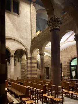 Echternach Basilica interior Stock Photos