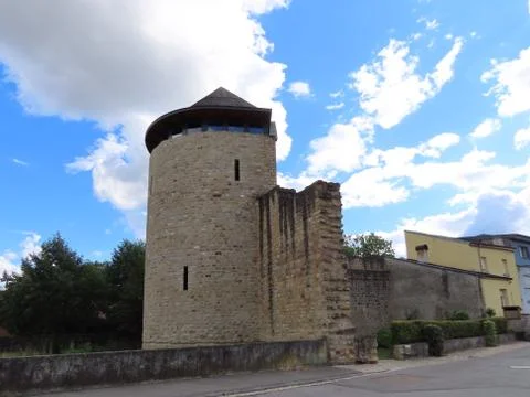 Echternach fortification tower Stock Photos