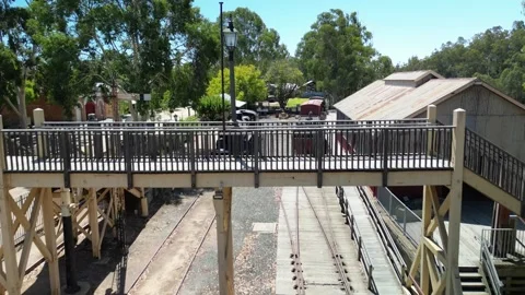 Echuca Historical Centre on the Murray River Day Stock Footage 253359326