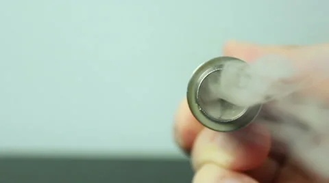 Ecigarette Coil Heating Up and Vaporizing Liquid - Several Macro Shots Stock Footage 50375327