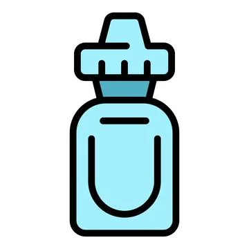 Ecigarette liquid icon vector flat Stock Illustration
