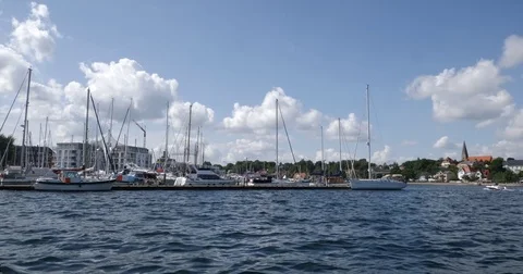Eckernförde Harbour Seaview 库存影片 79283967