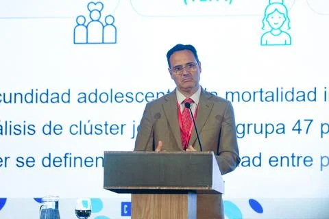 ECLAC urges action on aging, decent work and universal protection, Montevideo, U Stock Photos