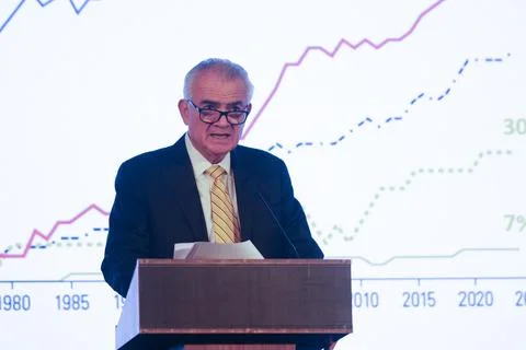 ECLAC urges action on aging, decent work and universal protection, Montevideo, U Stock Photos