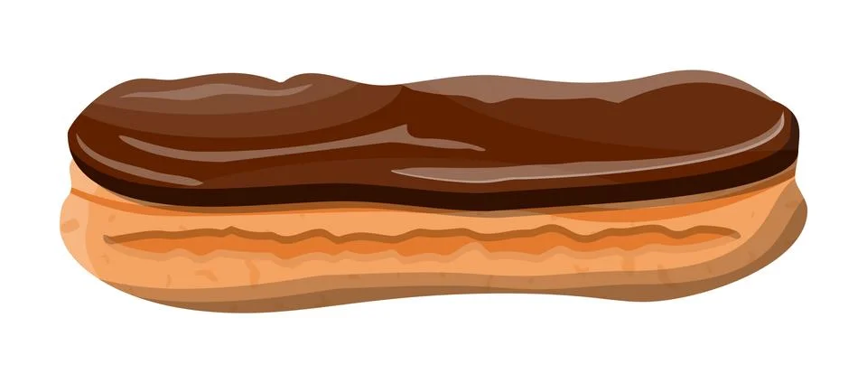 Eclair brewing cake. イラスト素材