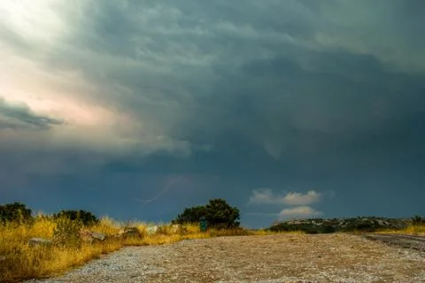 Eclair dans nuage Foto stock