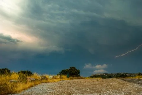 Eclair dans nuage Foto stock