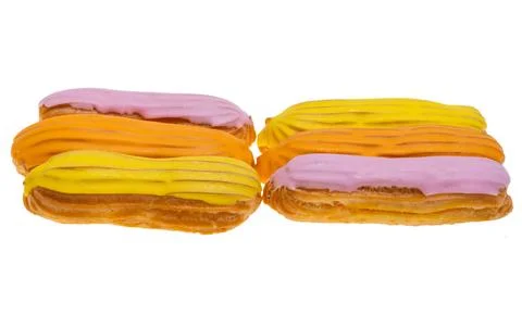 Eclairs isolated Stock Photos