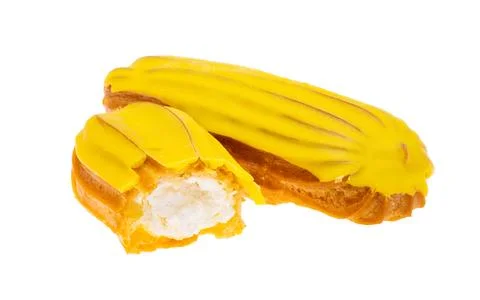 Eclairs isolated Stock Photos