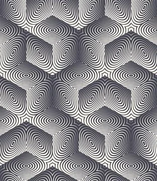 Eclectic Fashion Pattern Vector Cube Shapes Seamless Stylish Abstract Background Stock Illustration