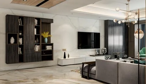 Eclectic Interior Design Infusing Personality into Your Living Room Stock-Illustration