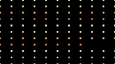 Eclectic polka dots on noir canvas. Stock Footage 286408883