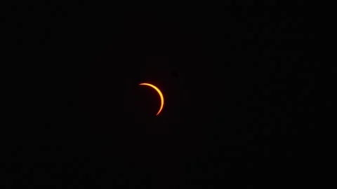 Eclipse 96,2%, time lapse 2026 Stock Footage 345611386
