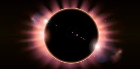 Eclipse background Stock Illustration