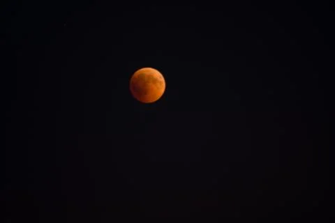 Eclipse of the bloody moon Stock Photos