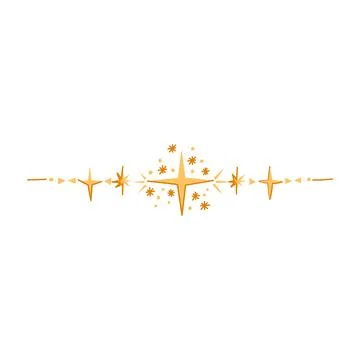 Eclipse celestial divider border cartoon vector illustration Ilustración de archivo