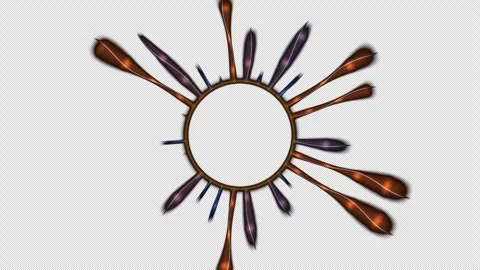 Eclipse Celestial Transition Background Seamless Loop Stock Footage 342344728