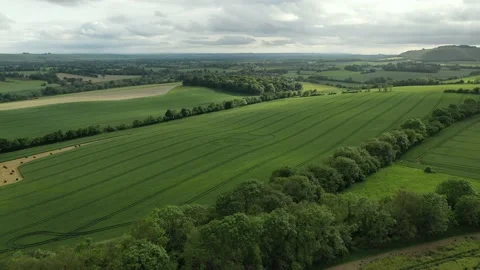 Eclipse Crop Circle Stunning Drone Footage 4K, 9th June 2021, Wooton Rivers UK Video stock 155919294
