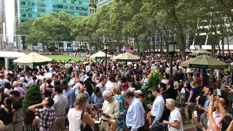 Eclipse Crowd Stock Footage 79074722