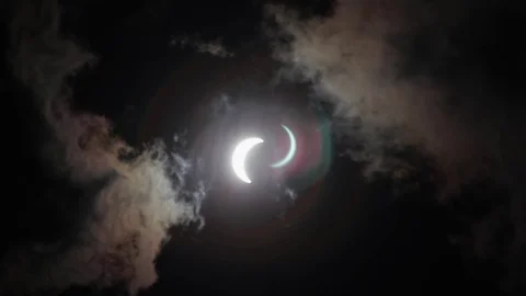 Eclipse Flare - colored Stock Footage 84194195