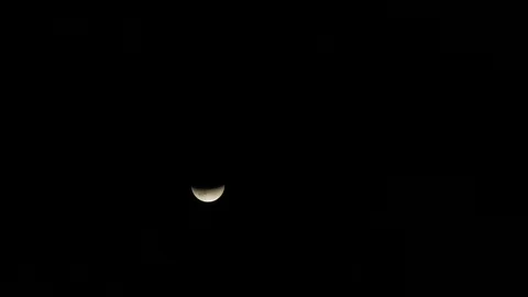 Eclipse full moon luna llena night 2 Stock Footage 120744109