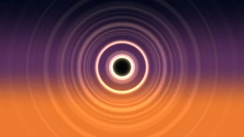 Eclipse Horizon Twilight Gradient Seamless Loop Stock Footage 342343218