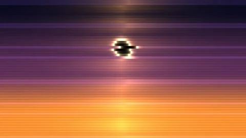 Eclipse Horizon Twilight Gradient Seamless Loop Stock Footage 342343227