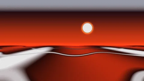 Eclipse Horizon Twilight Gradient Seamless Loop Stock Footage 342343512