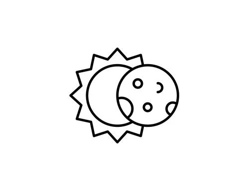 Eclipse icon. Element of minimalistic icon for mobile concept and web apps. S Stock Illustration