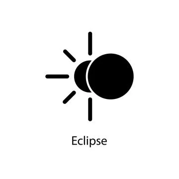 Eclipse icon. Element of minimalistic icon for mobile concept and web apps Stock Illustration